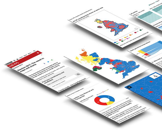 The finished election results experience, live on BBC News