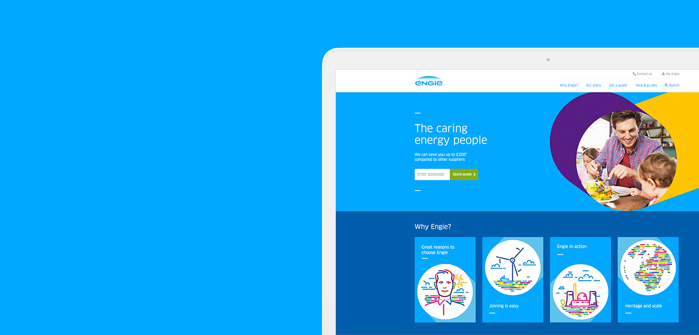 The Engie energy-supply website design